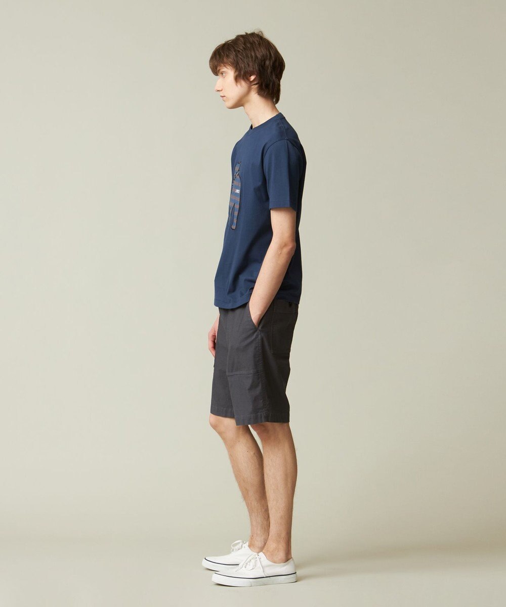 J.PRESS MEN 【UNISEX】ファブリックワッペン バックブルTシャツ 