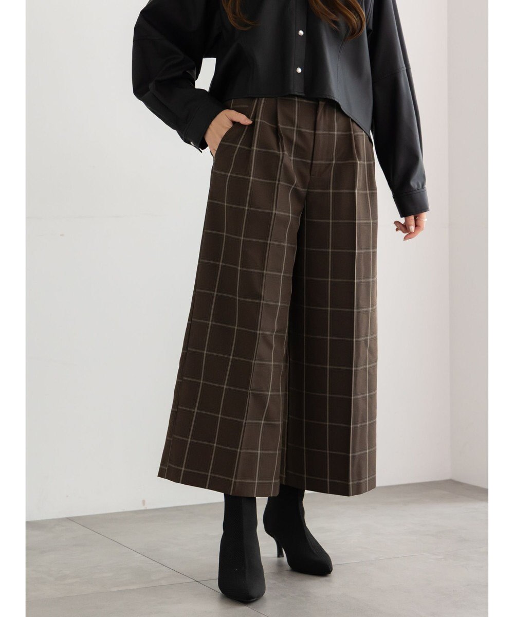 Te chichi パターンアソートワイドクロップトパンツ 