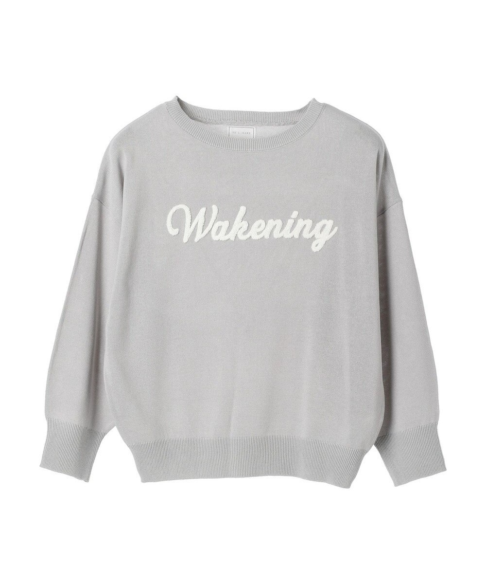 Green Parks さがら刺繍入りニットプルオーバー 