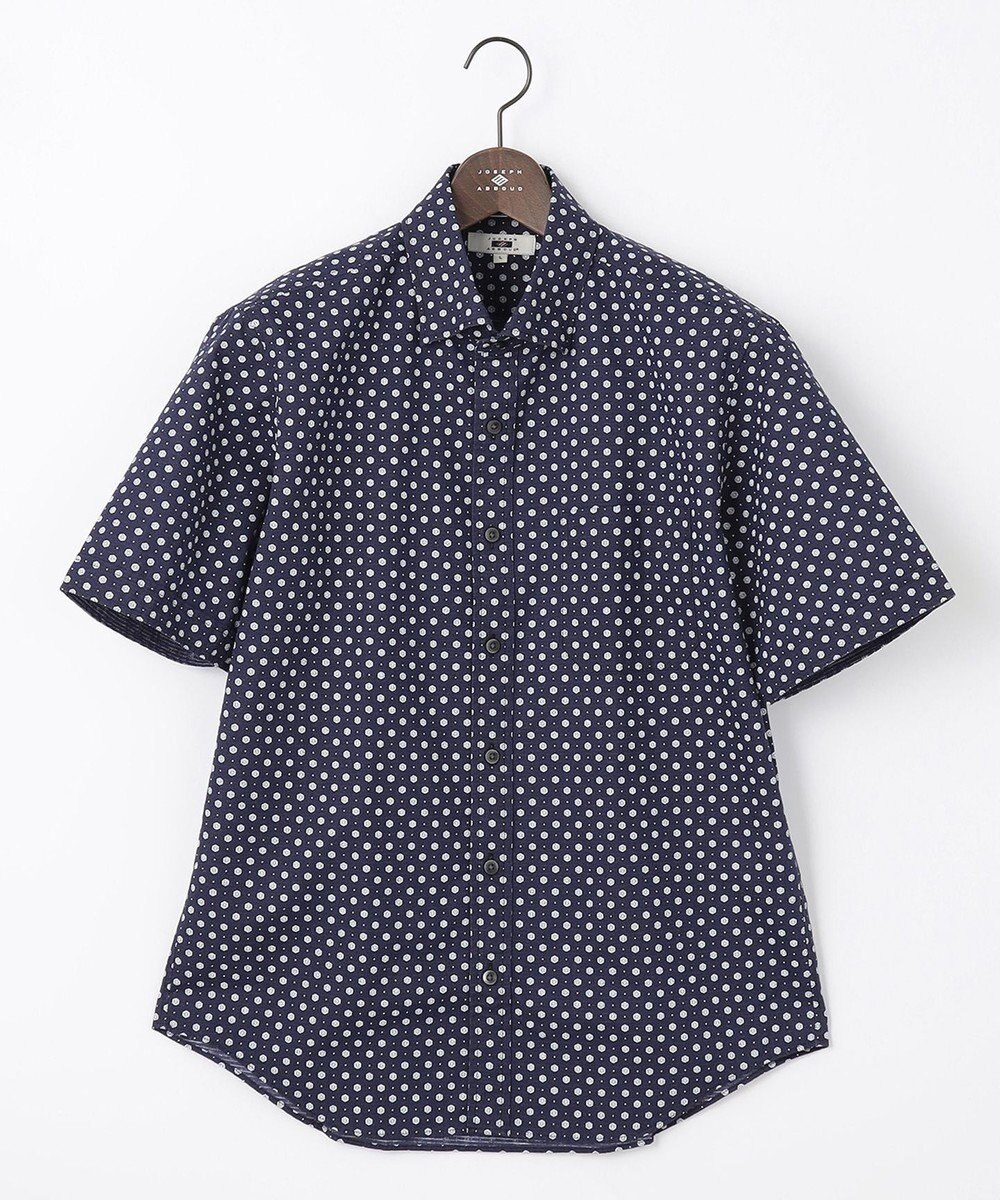 JOSEPH ABBOUD 【イージーケア】小紋プリント 半袖シャツ 