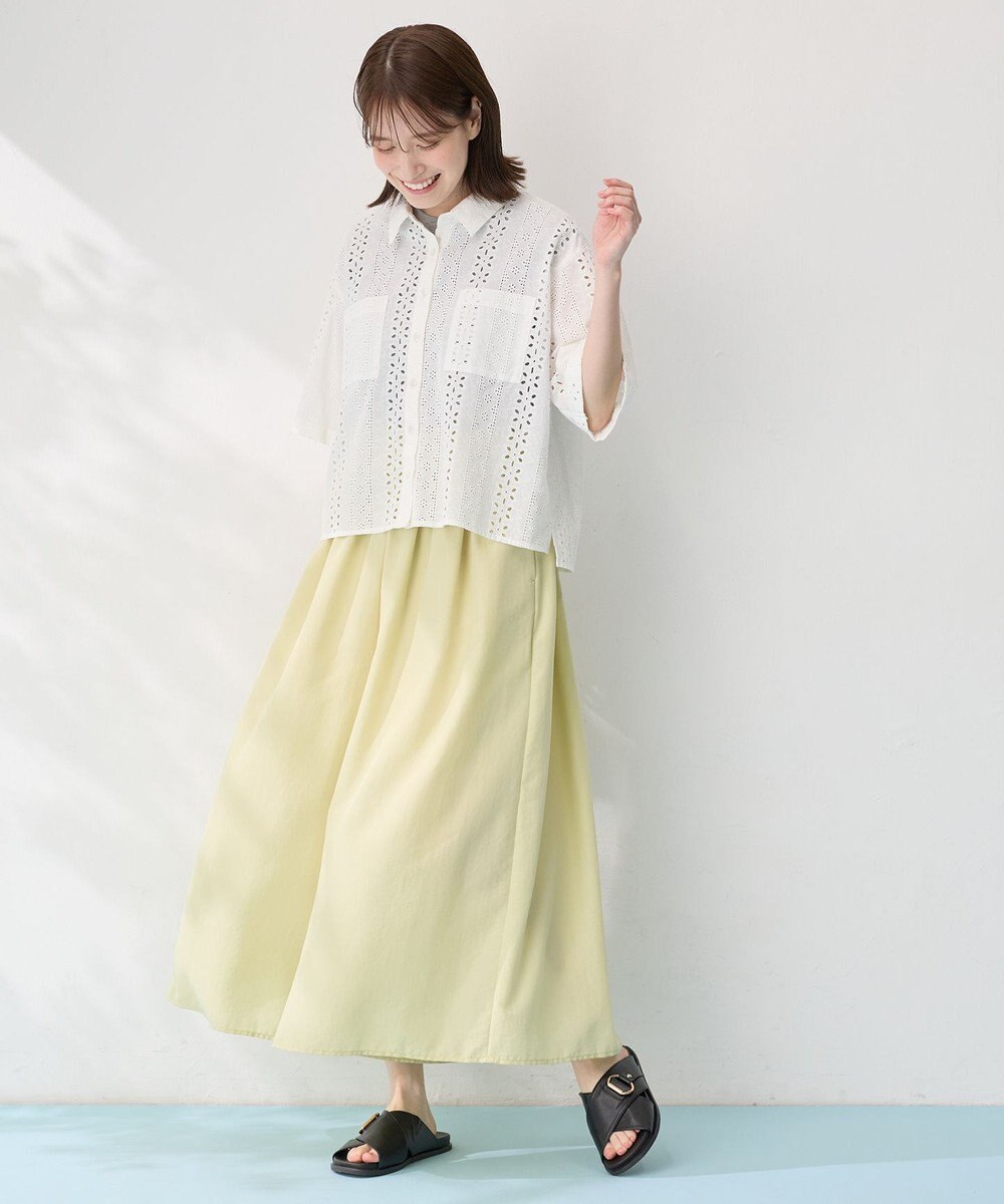 ANY エンブロイダリーシャツ 