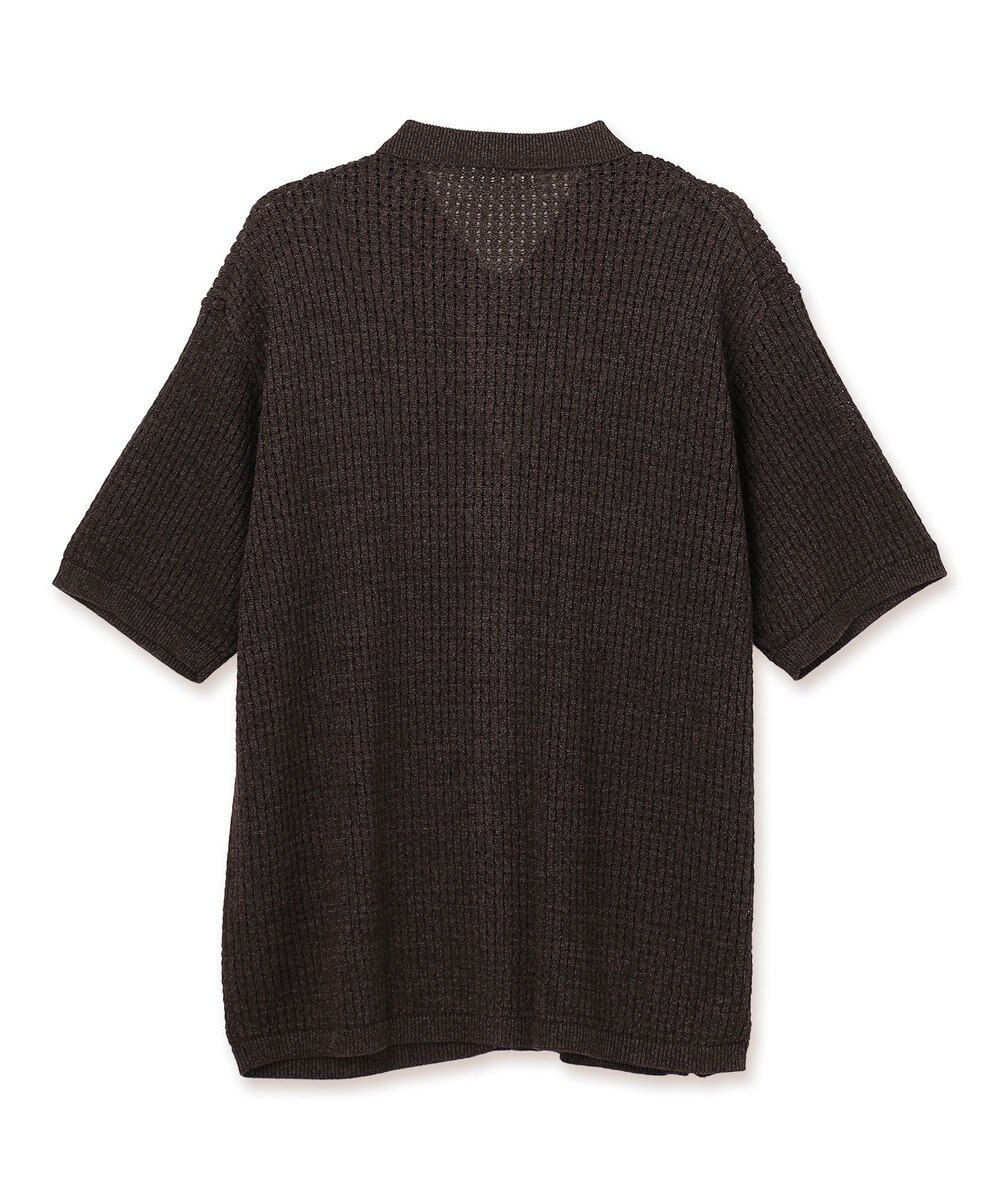 UNFILO MENS 【接触冷感】ドライタッチ メッシュニットシャツ 