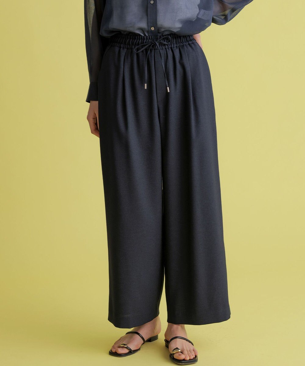 組曲 L 【先行予約】ライトリネンライクイージーワイド パンツ 