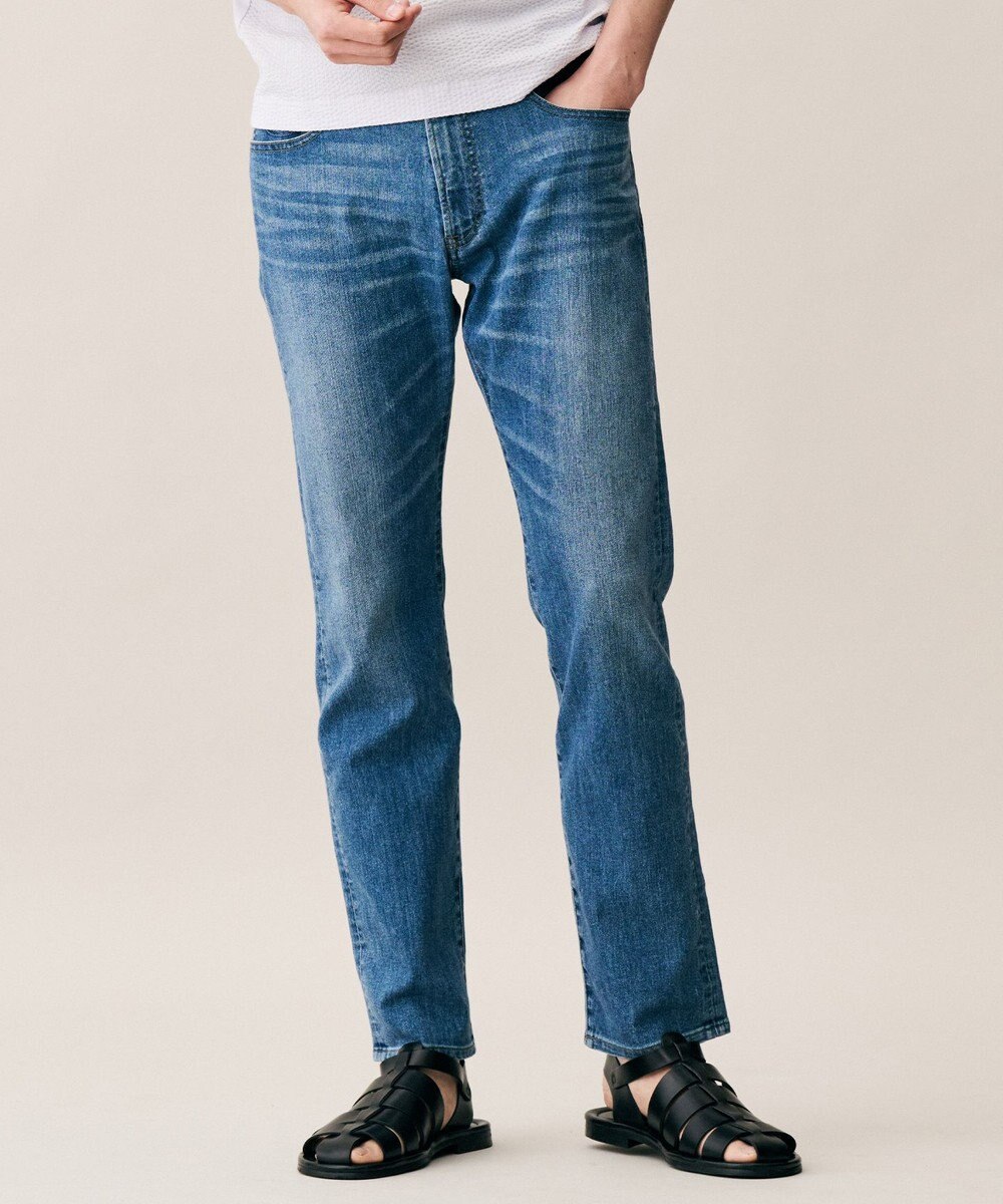 JOSEPH ABBOUD 【JAPANファブリック/ストレッチ/軽量】ライトオンス ストレッチ デニム パンツ 