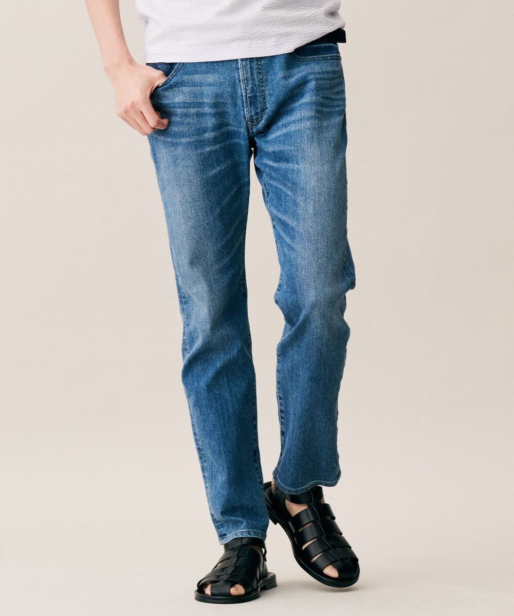 JOSEPH ABBOUD 【JAPANファブリック/ストレッチ/軽量】ライトオンス ストレッチ デニム パンツ 