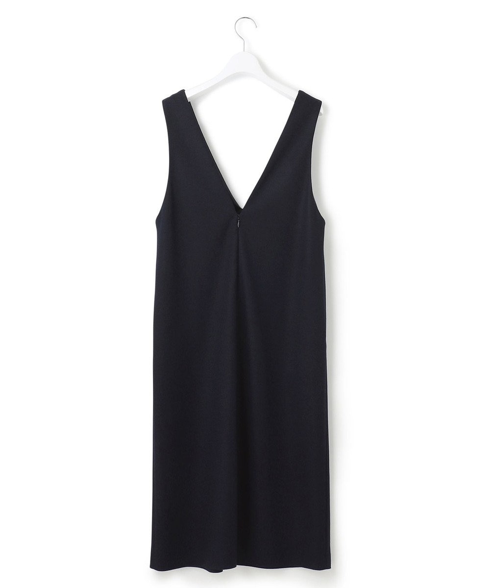 23区 【WEB限定カラーあり】ウール圧縮スムース Vネック ワンピース 