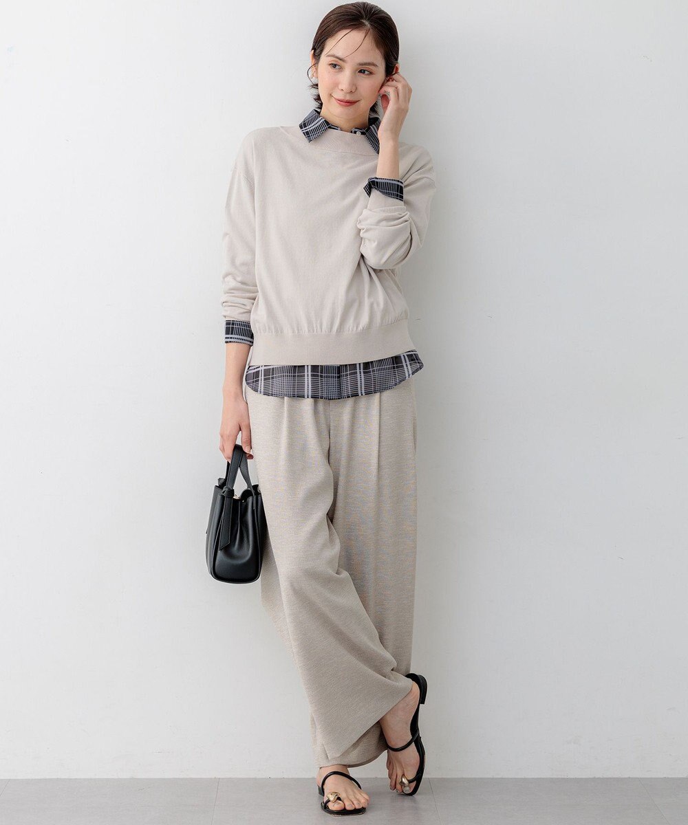 組曲 【WEB限定】コットンニット プルオーバー 