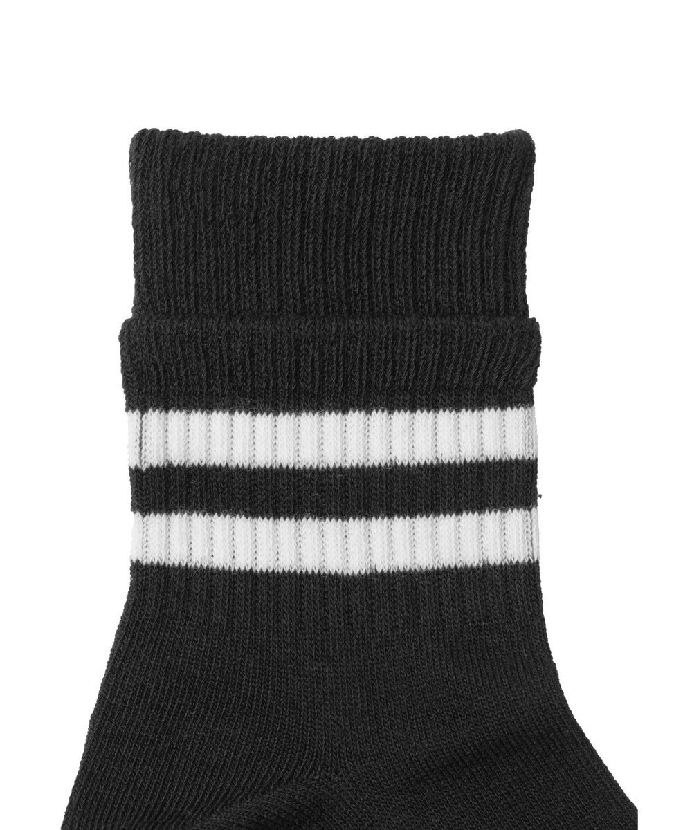 WEGO 切り替えラインクルーソックス 