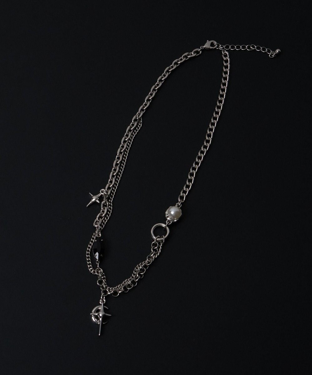 WEGO MモチーフMIXチェーンネックレス 