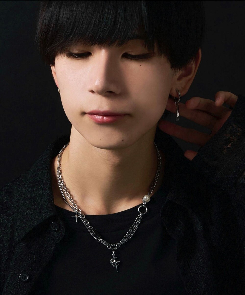 WEGO MモチーフMIXチェーンネックレス 