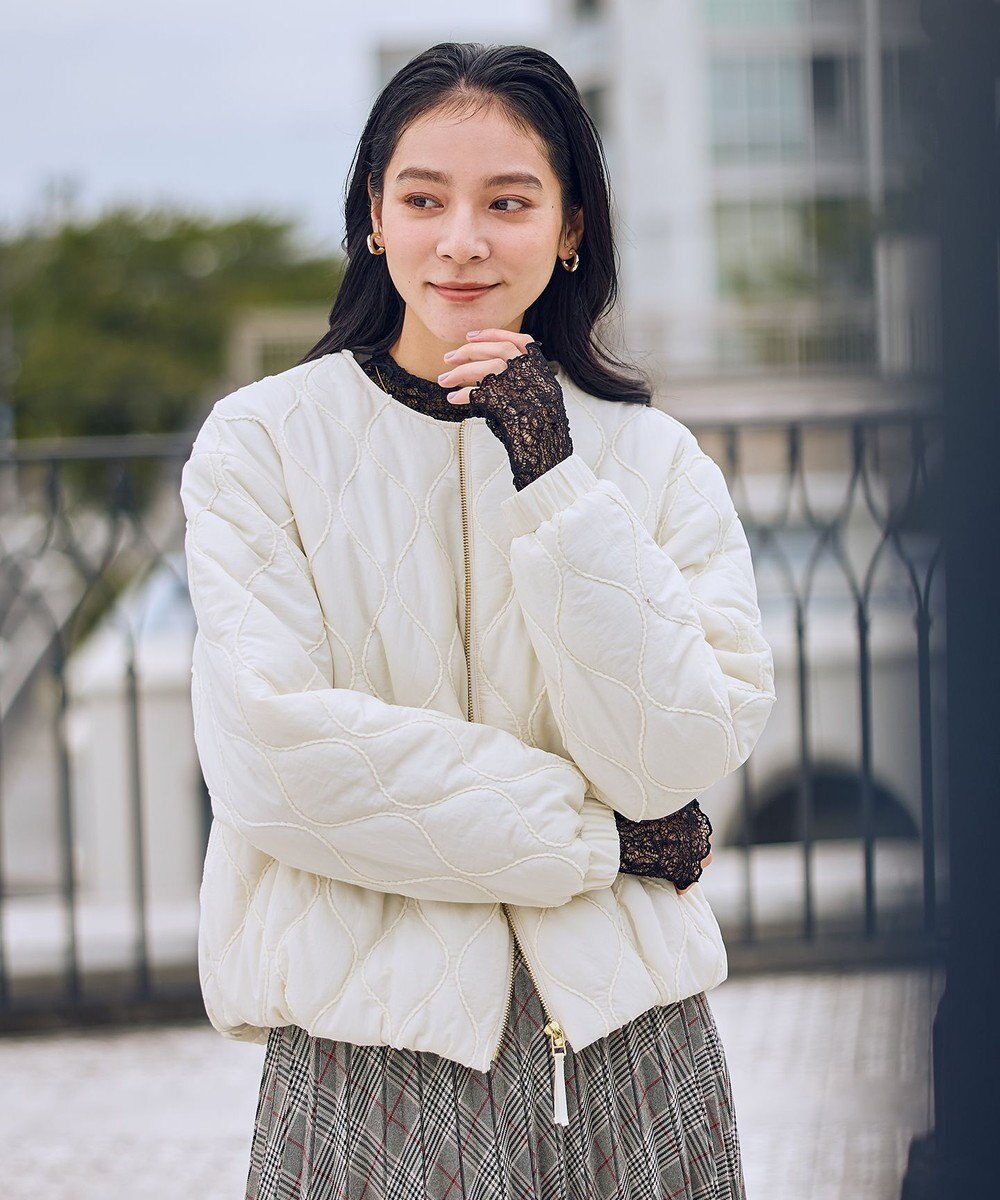 ANY L モールキルトブルゾン 