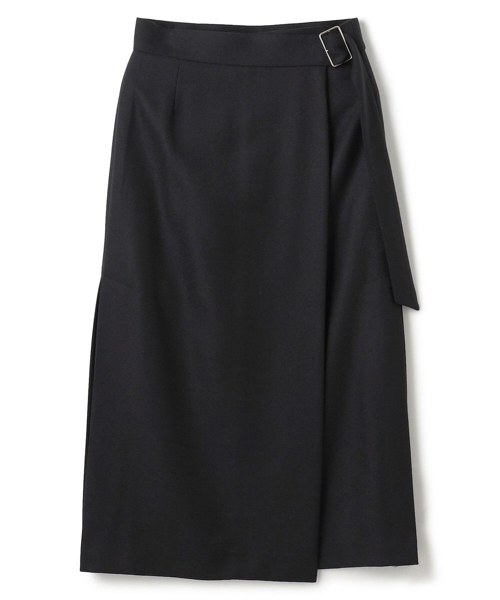 BEIGE， TERNES / ウールナローラップスカート 