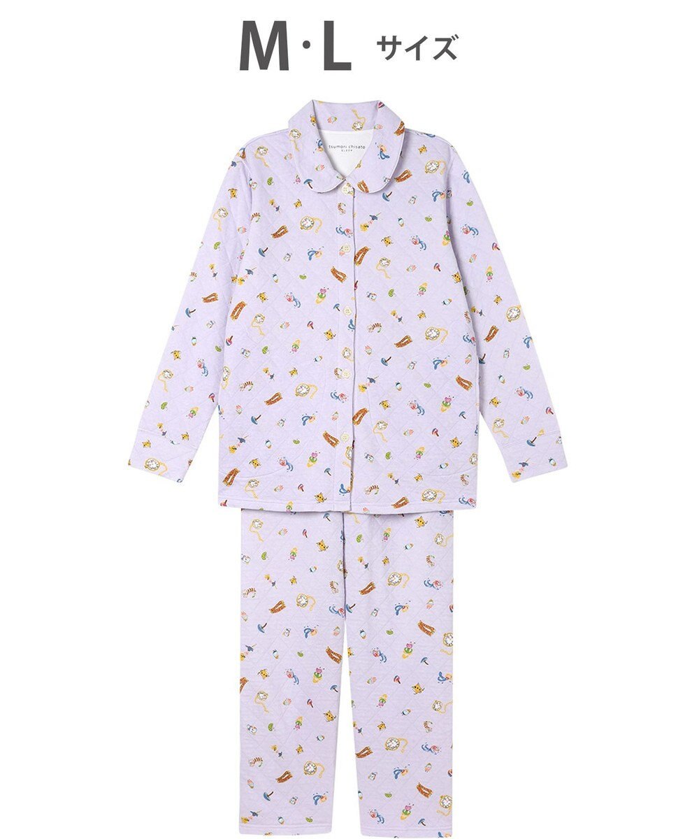 tsumori chisato SLEEP ツモリチサト パジャマ キルトニット素材(本体) あったか 長袖 長ズボン レディース UDW404 /ワコール 