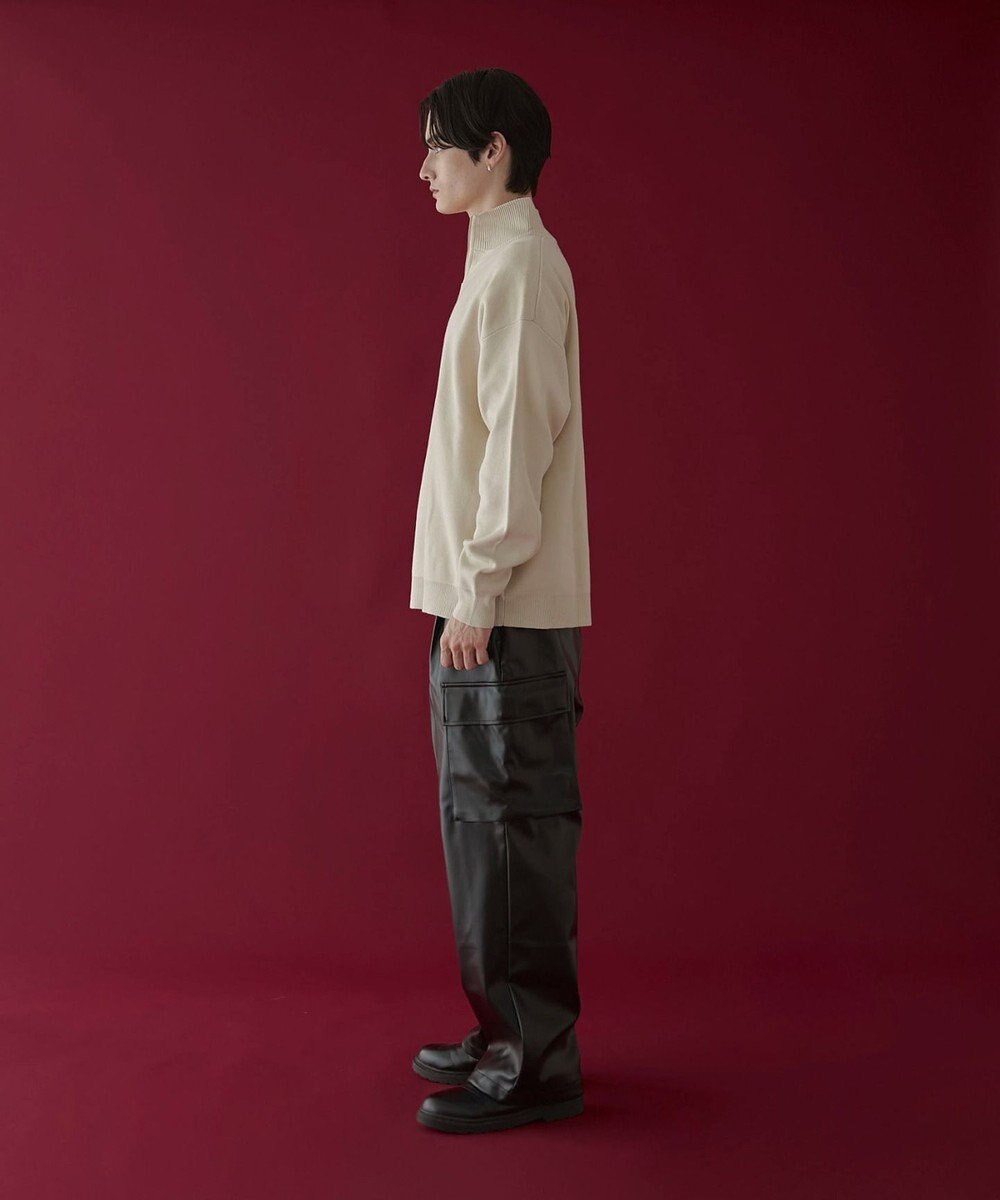 WEGO 【ユニセックス着用ITEM】エコレザーカーゴスラックス 