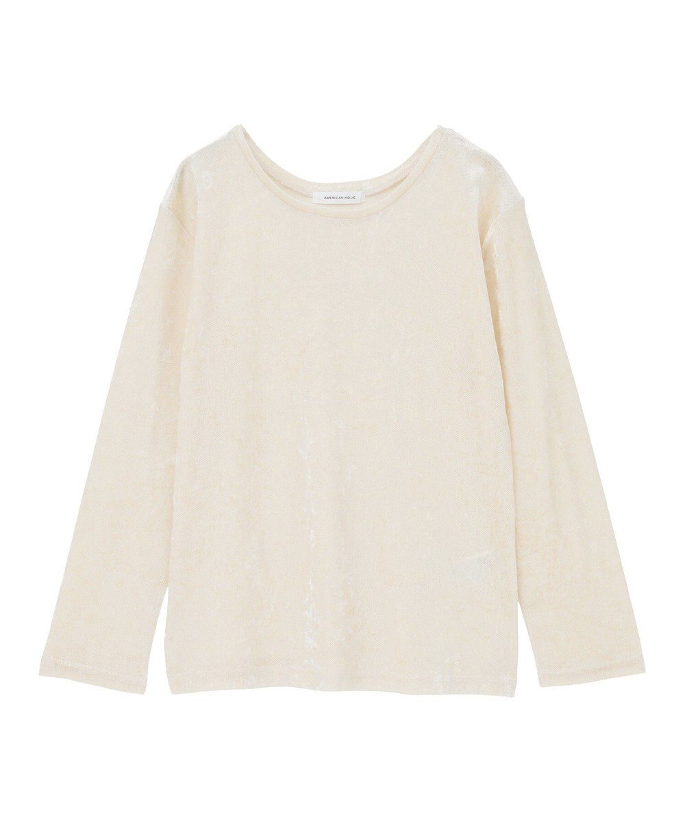 AMERICAN HOLIC シアーベロアプルオーバー 