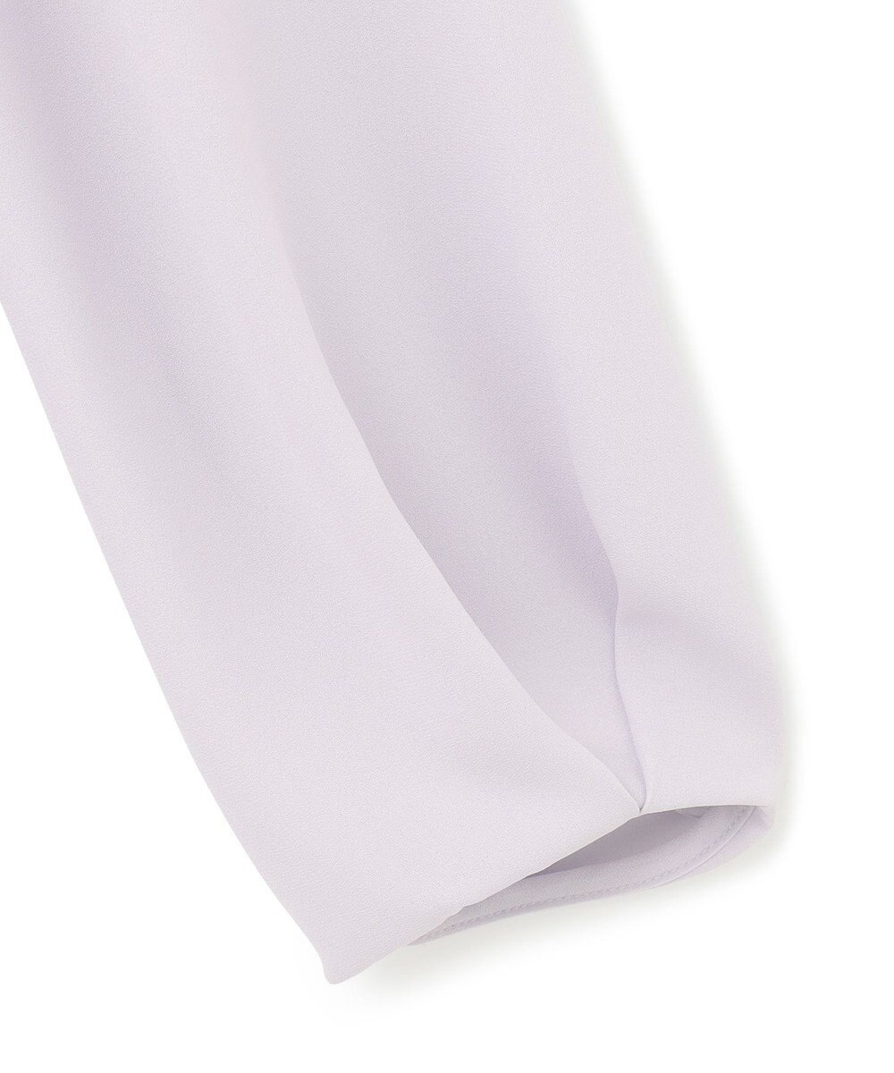 23区 【洗える】 バックサテンアムンゼン スタンドカラー ブラウス 