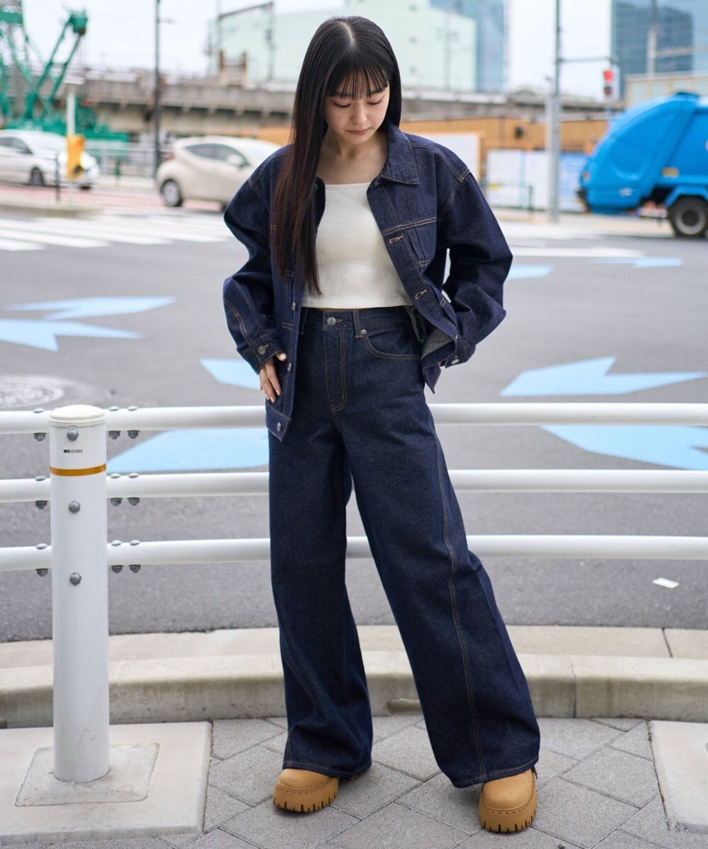 WEGO 【ユニセックス着用ITEM】リジットデニムジャケット 