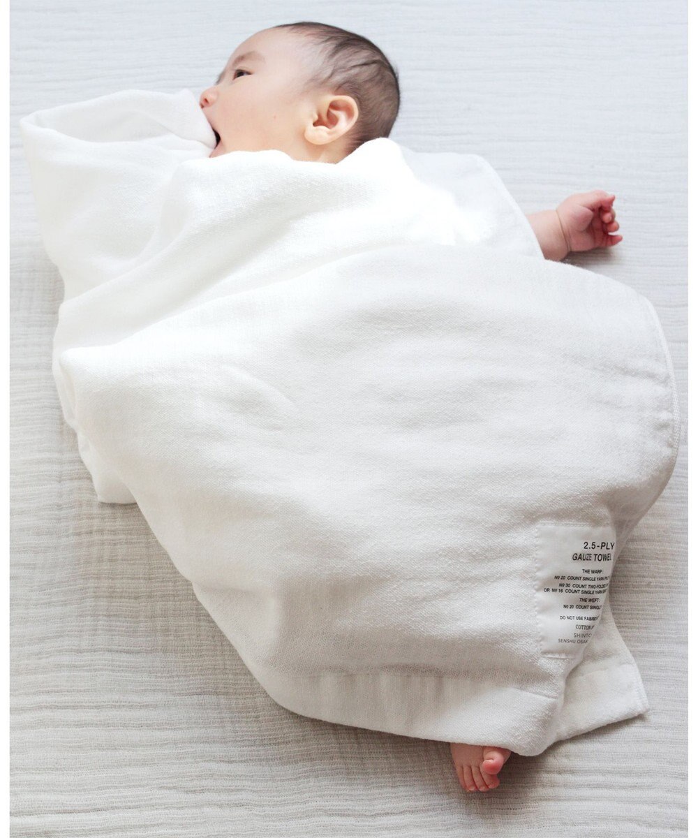 SHINTO TOWEL 【2.5-PLY GAUZE】 タオルマフラー　ホワイト 
