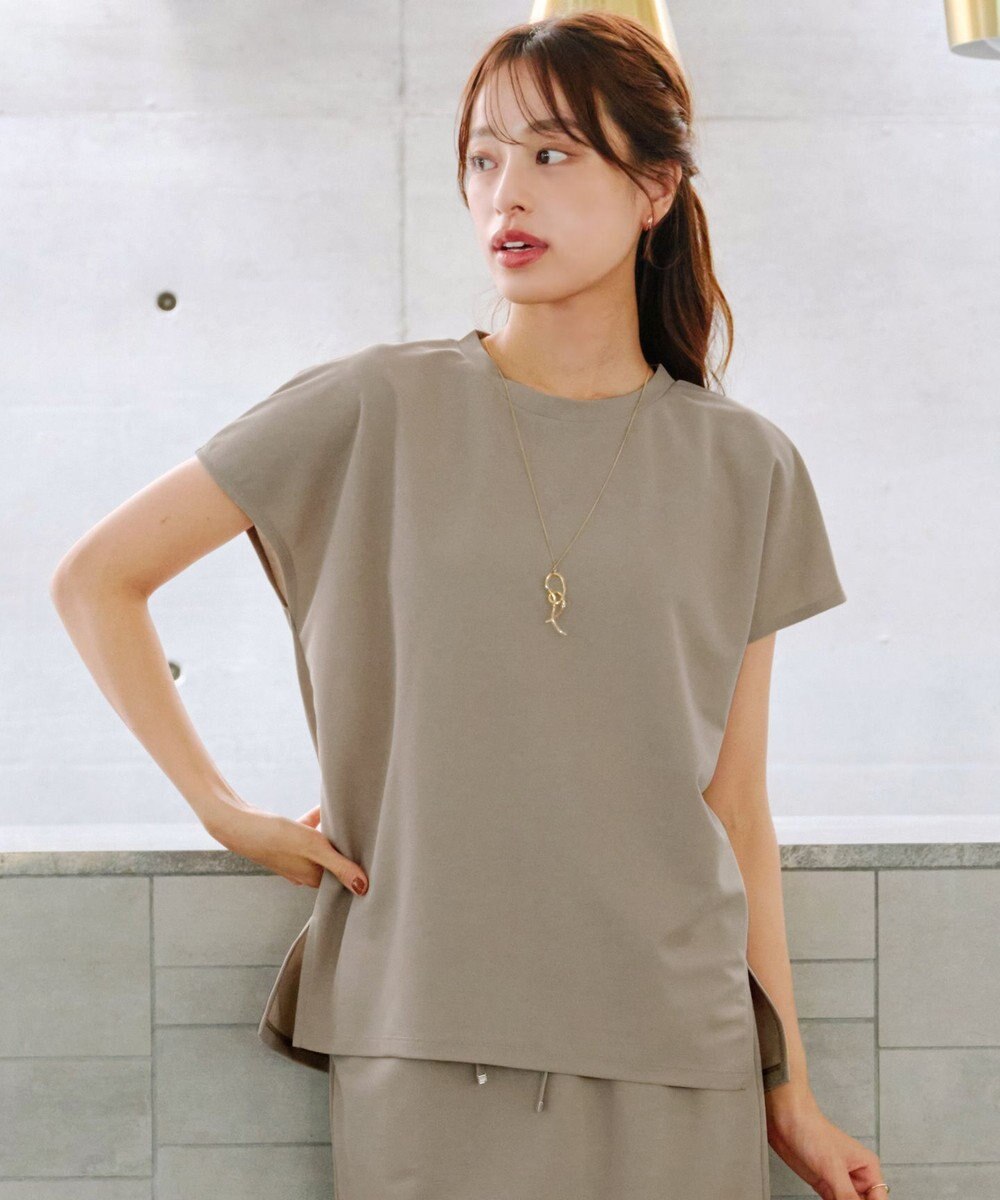 Tiaclasse 【洗える】フレンチスリーブカノコトップス 