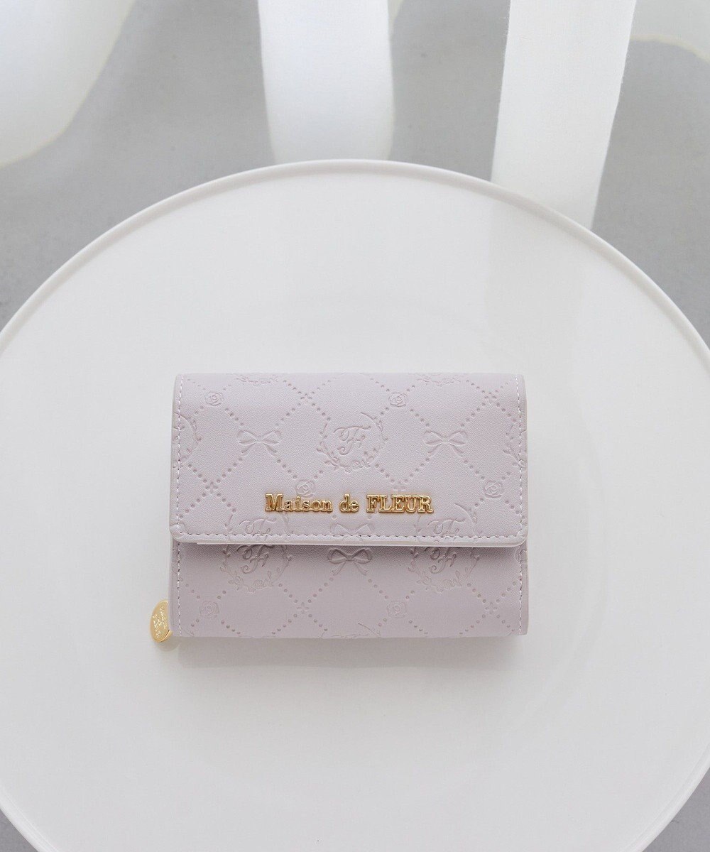 Maison de FLEUR カラーモノグラムウォレット 