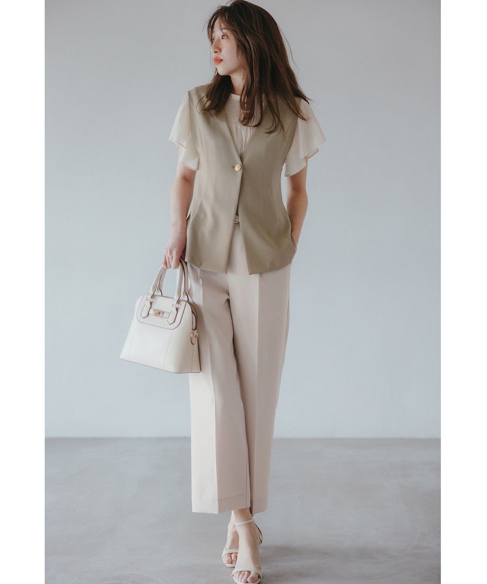 ANY SIS 【スタイリストコラボ】ジレ×ラメチュールスカート セットアップ 