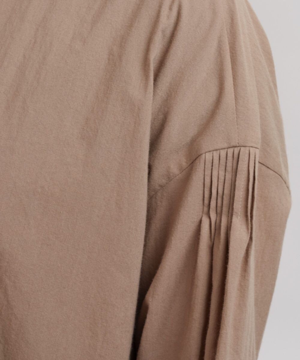 muuc コットンローン長袖ブラウス 