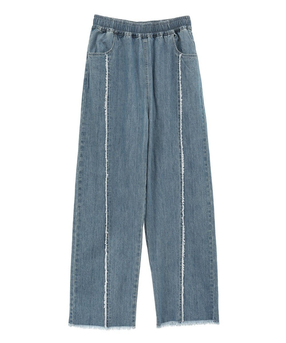 Green Parks ・Double Flags デニムフリンジラインパンツ 