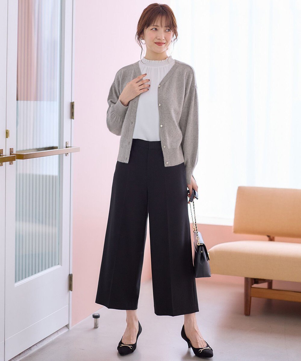 ANY SIS 【美人百花10月号掲載】ハイネックシャーリング ブラウス 