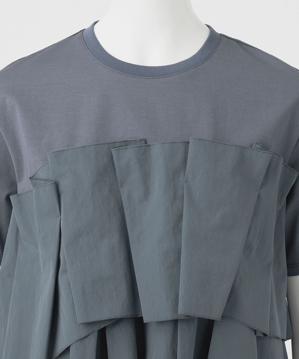 23区 S 【R(アール)】プレミアムコットンジャージー ペプラムレイヤード カットソー 