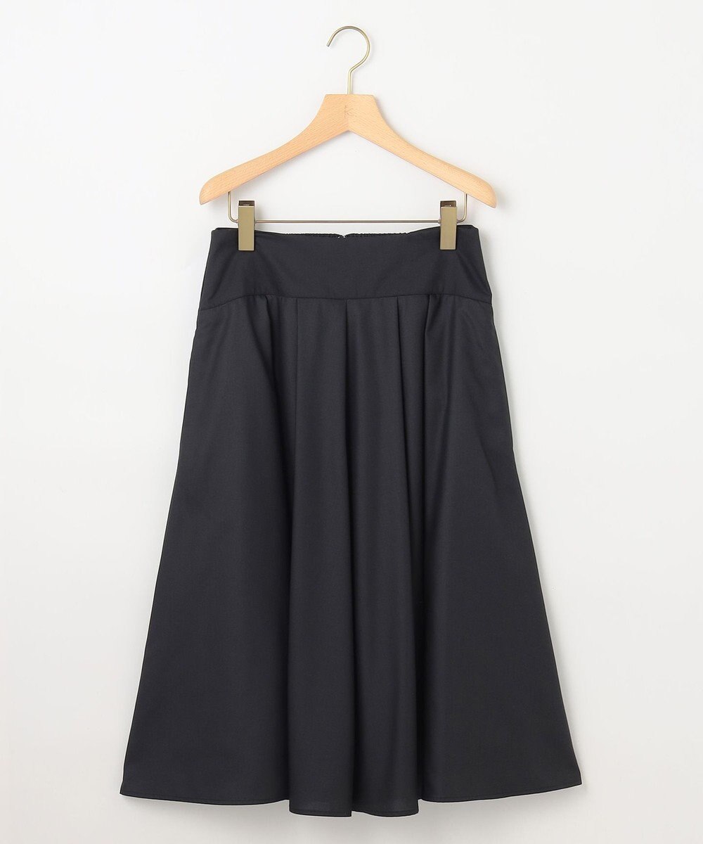 組曲 タックフレアカラースカート 