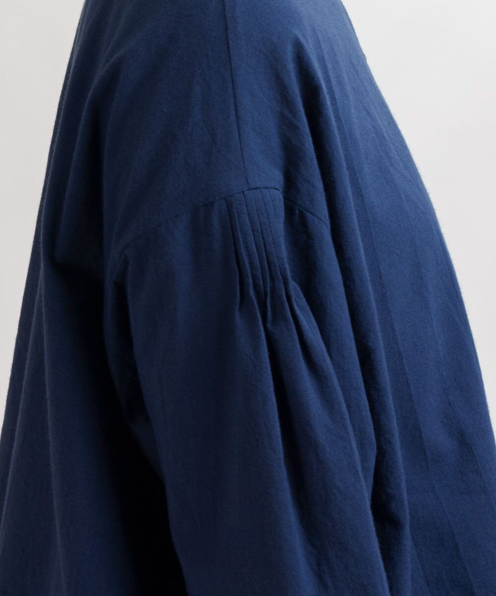 muuc コットンローン長袖ブラウス 