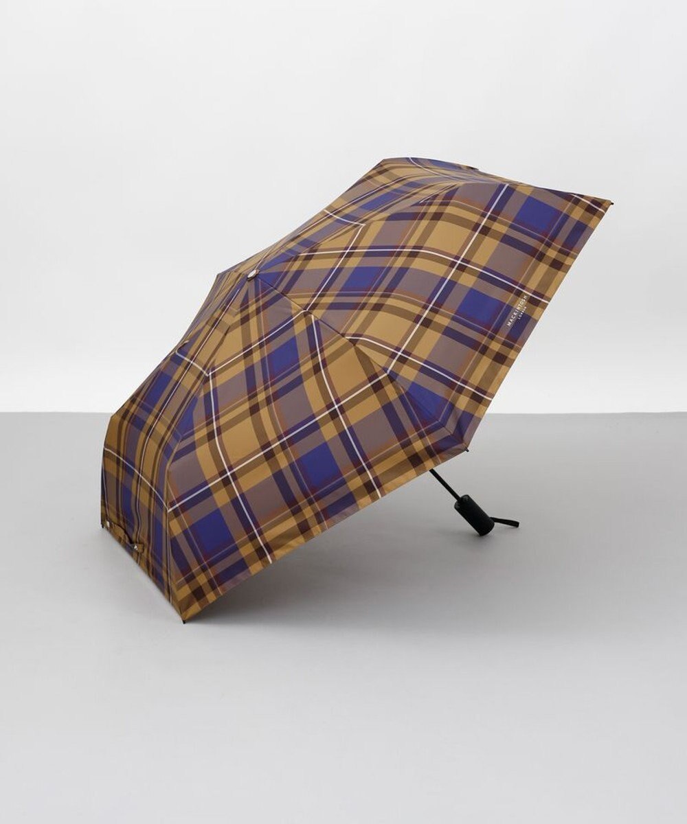 AURORA 【MACKINTOSH LONDON（マッキントッシュ ロンドン）】先染めチェック雨傘（折りたたみ傘） 