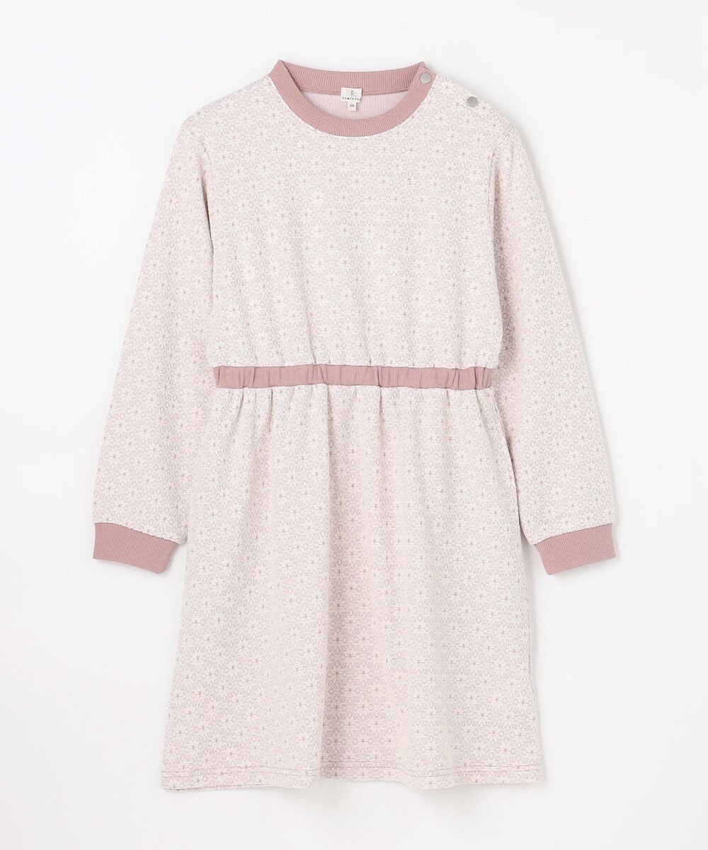 組曲 KIDS 【150-160㎝】 フロストフラワージャガード ワンピース 