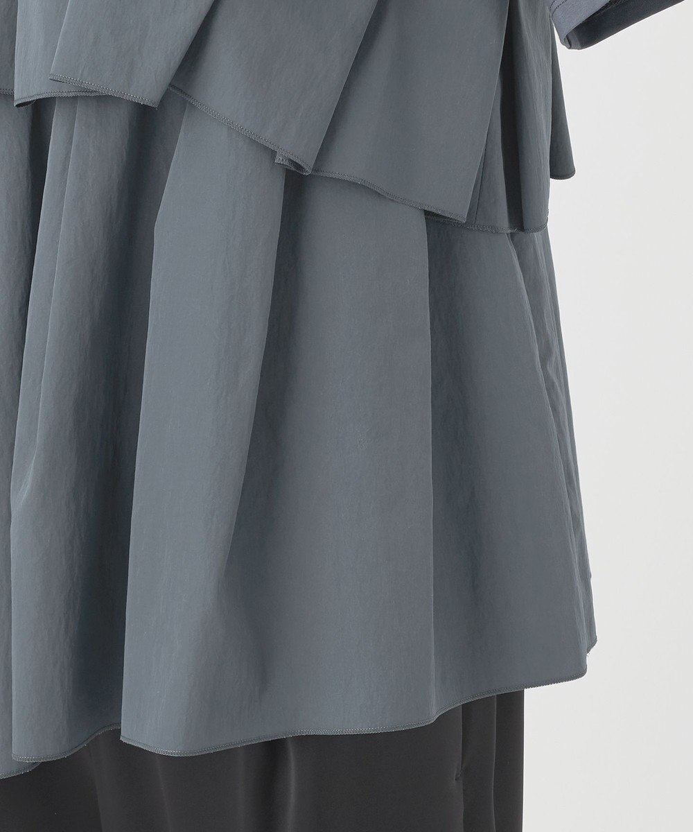 23区 L 【R(アール)】プレミアムコットンジャージー ペプラムレイヤード カットソー 