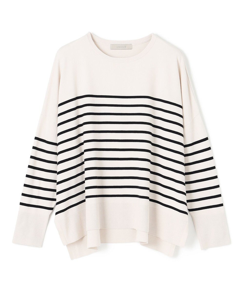 UNFILO L 【洗える/抗菌防臭】マイビューティー クロップド丈ニット 