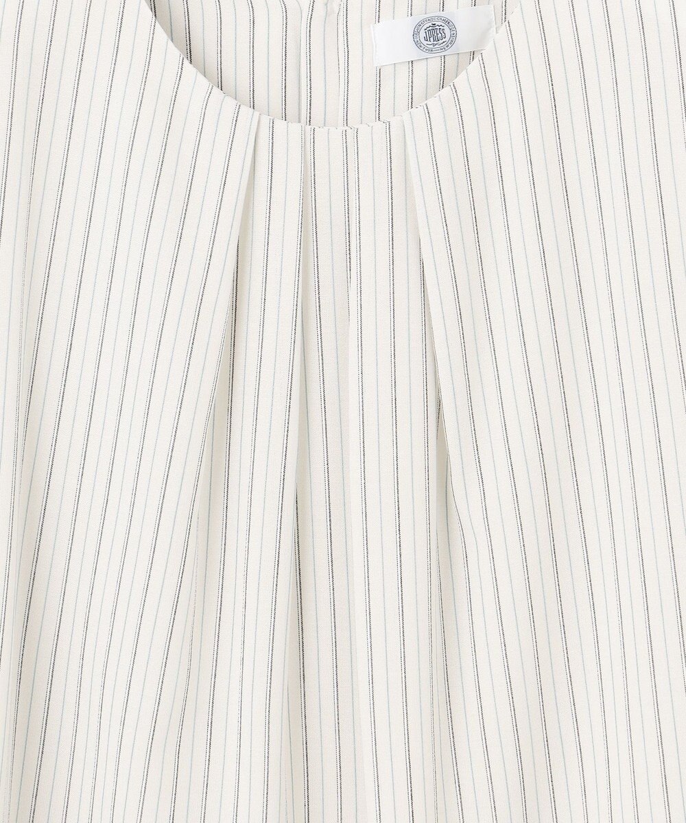 J.PRESS LADIES L シアーストライプ&チェック カットソー 