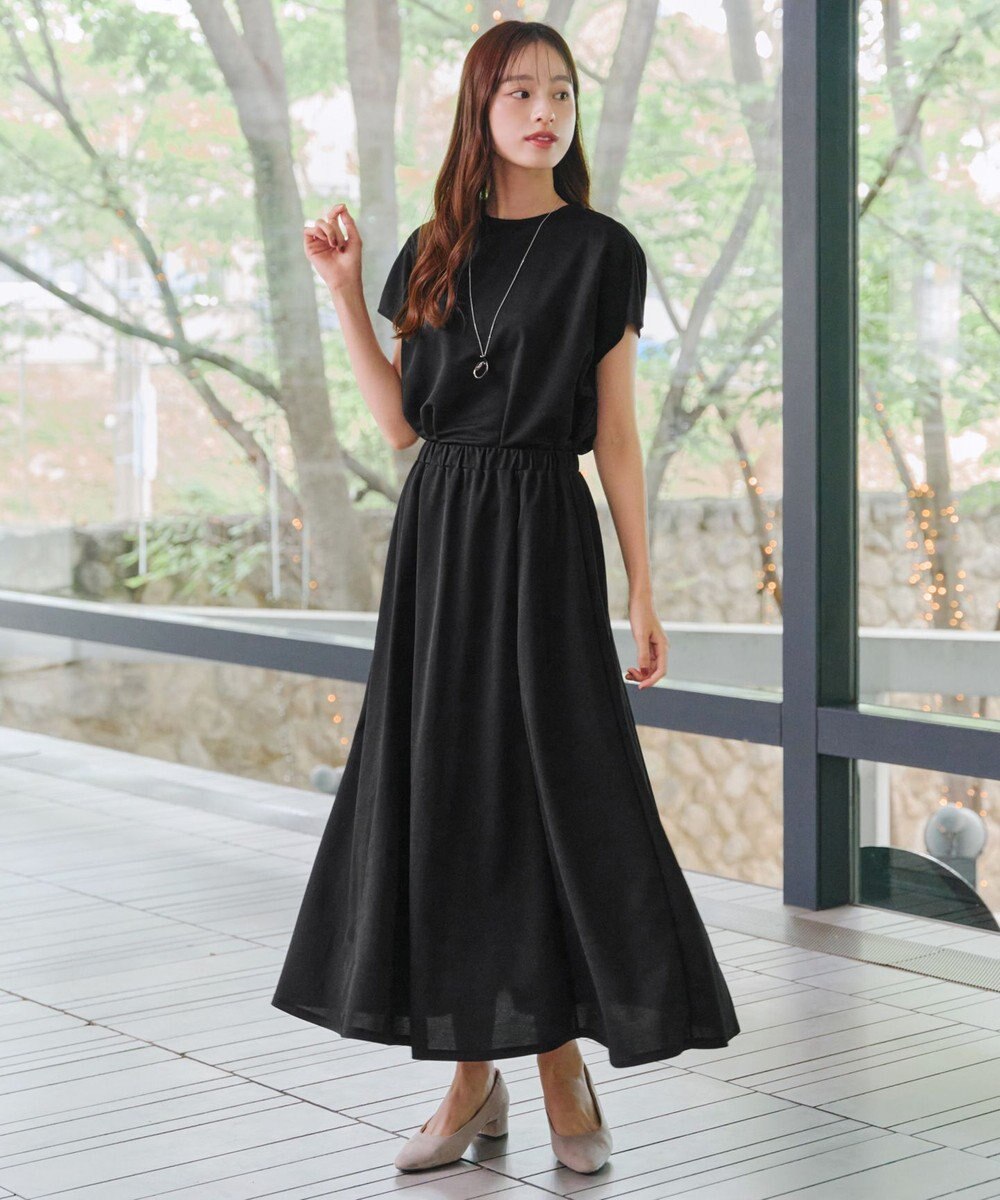 Tiaclasse 【洗える】フレンチスリーブカノコトップス 