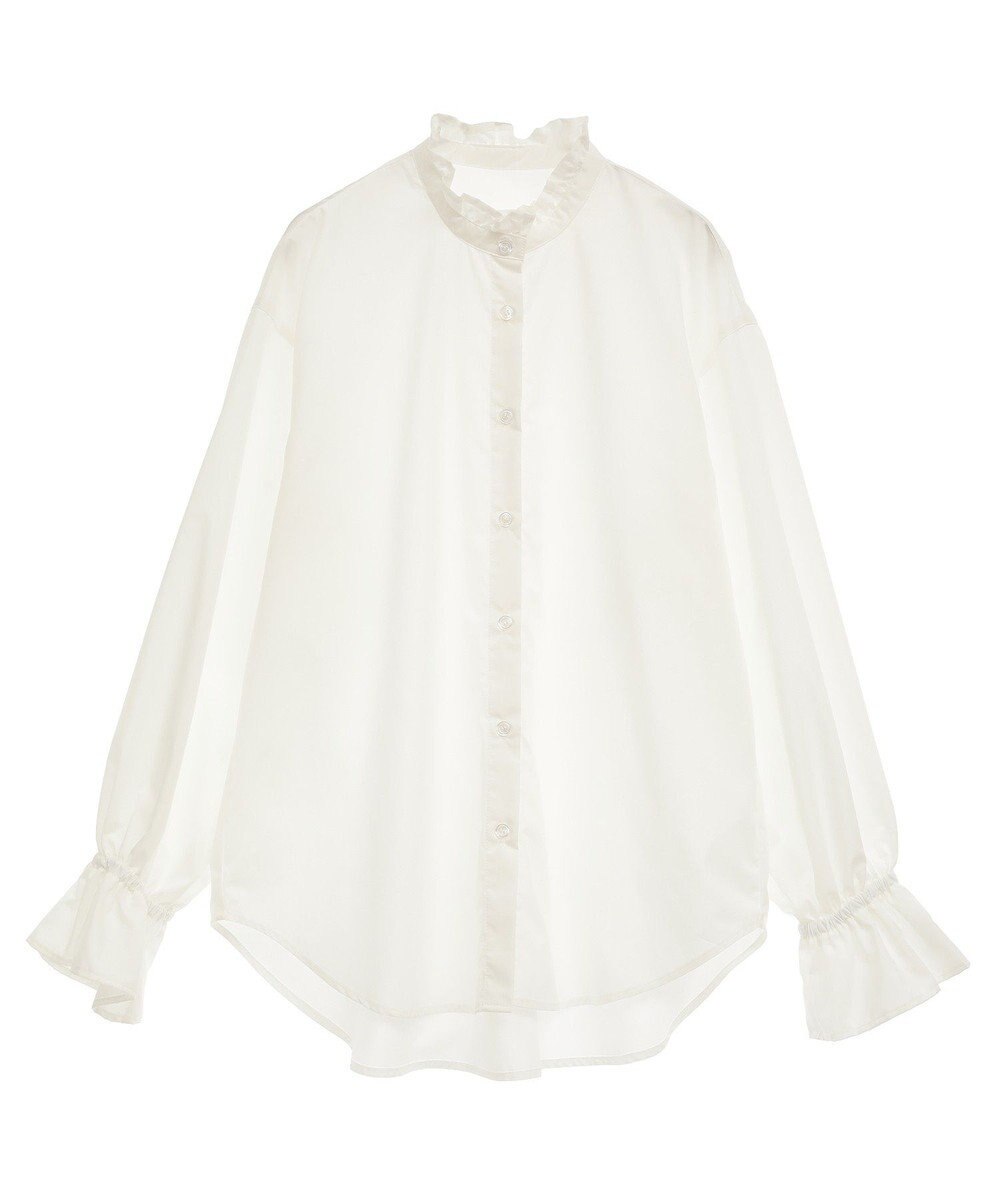 CRAFT STANDARD BOUTIQUE スタンドフリルブラウス 