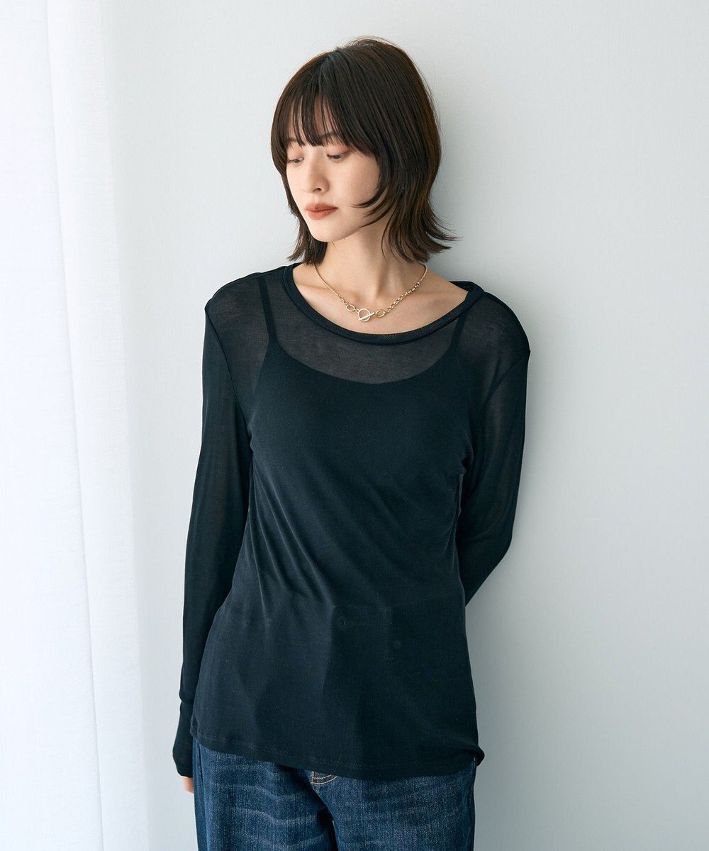 YECCA VECCA クルーネックシアーインナー 