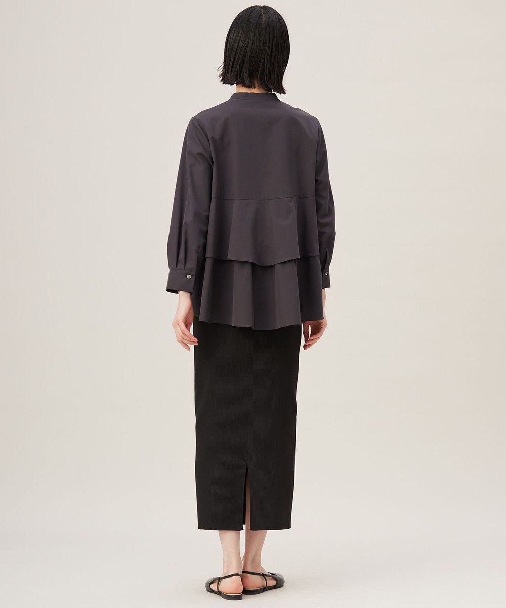 自由区 S 【洗える】コットンティアード ブラウス 