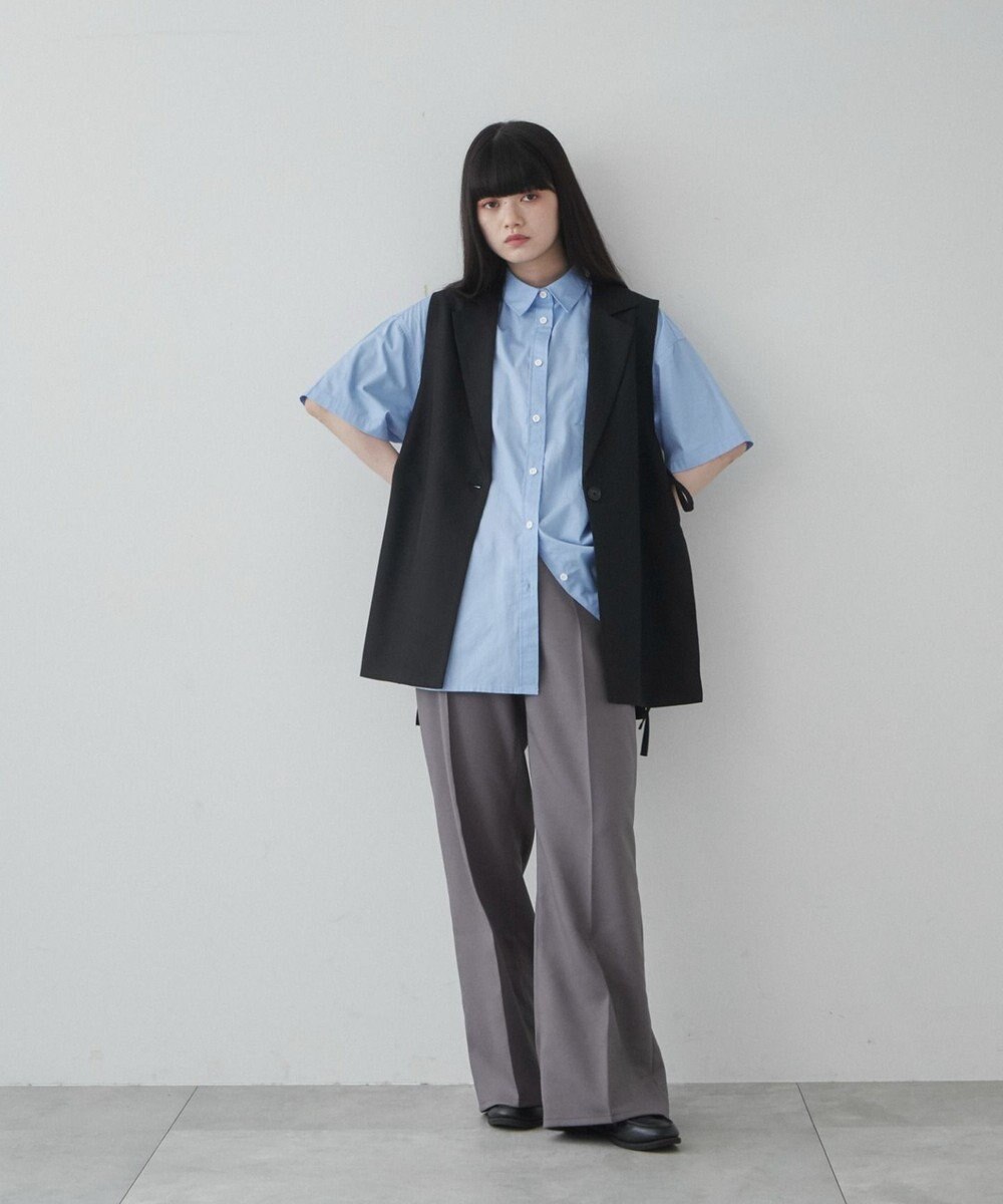 WEGO 【ユニセックス着用ITEM】ルーズフィットフレアトラウザー 