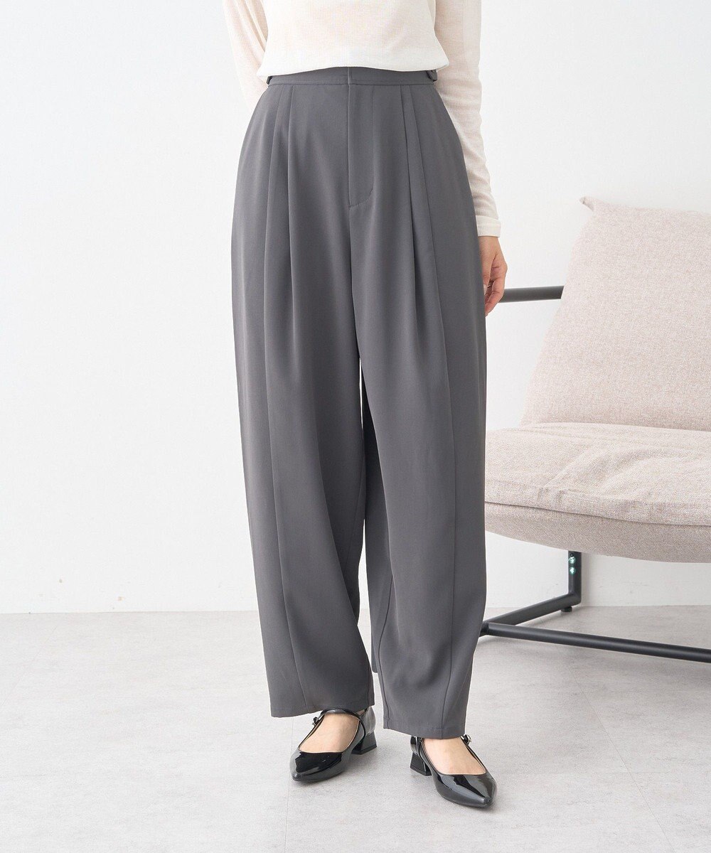 earth music&ecology タックコクーンパンツ 