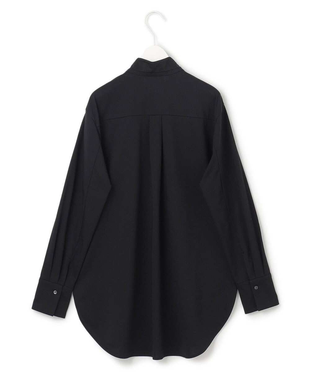 ICB L 【洗える】 ブラウスライクジャージー ロングシャツ 