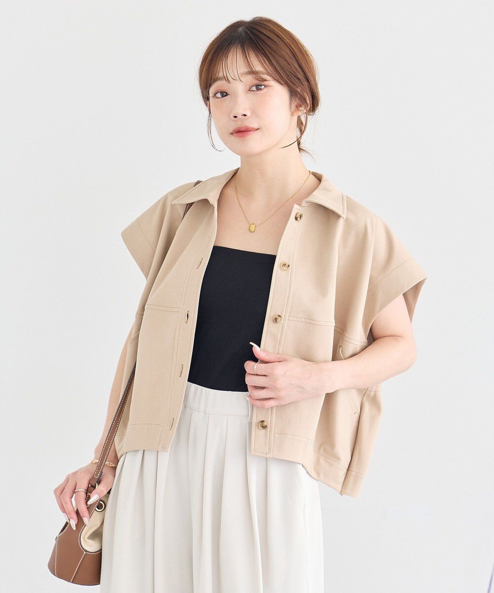 earth music&ecology コクーンフォルムシャツ 
