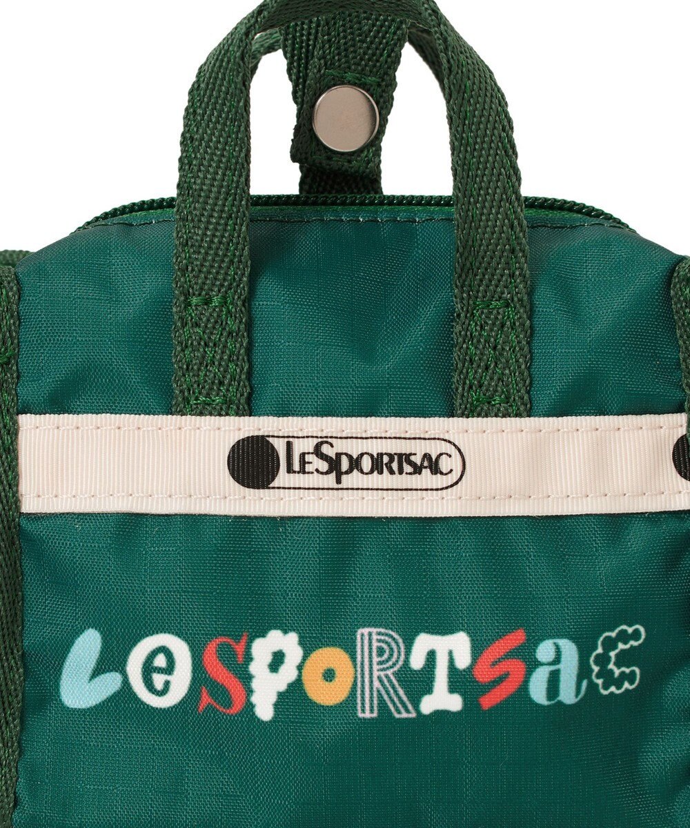 LeSportsac MICRO WEEKENDER CHARM/LSSタイポグラフィチャームグリーン 