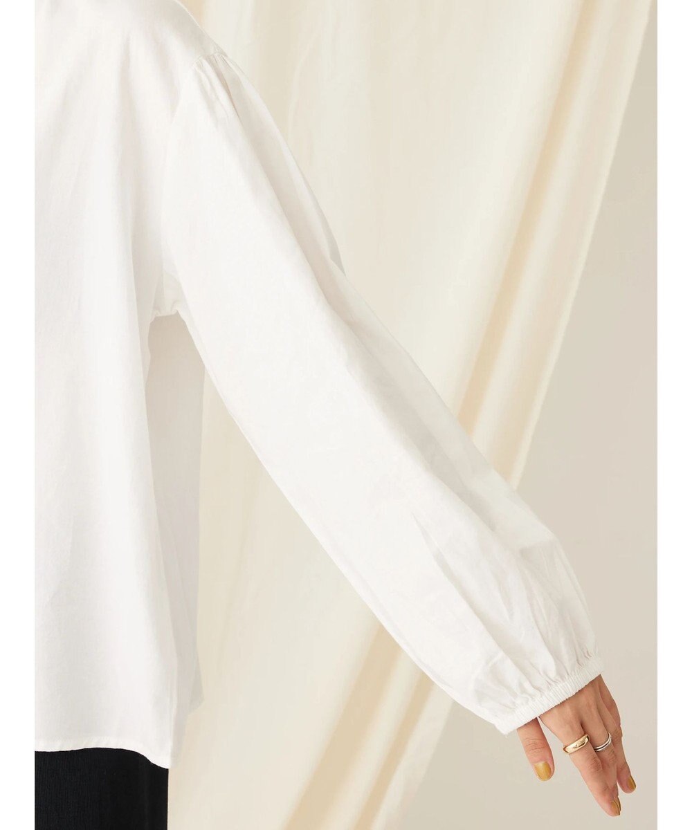 CRAFT STANDARD BOUTIQUE インドコットンシャーリングハイネックブラウス 