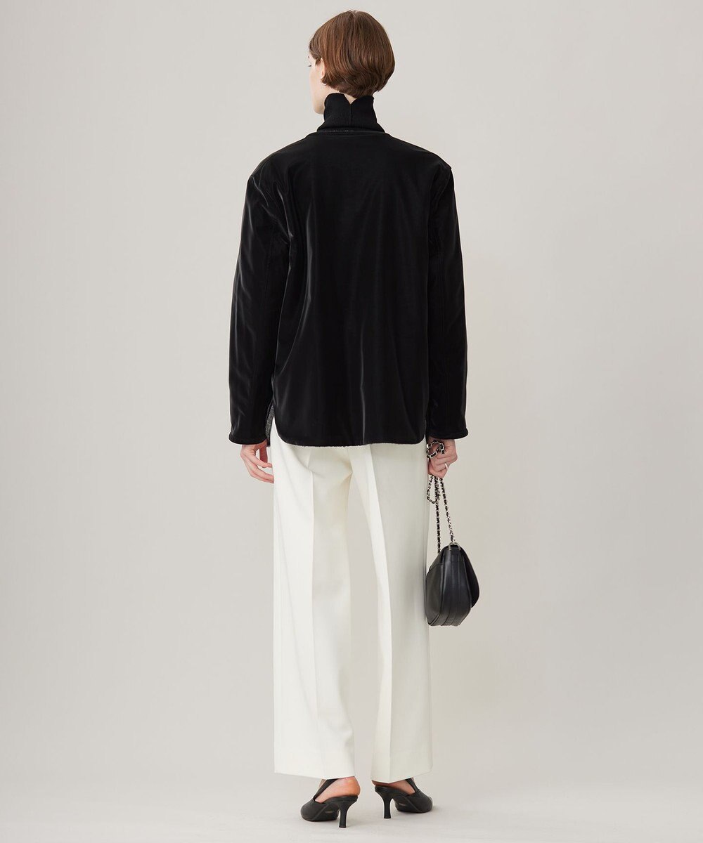 ICB 【リバーシブル着用可能】 ラミネートパイルキルト ミドル丈コート 