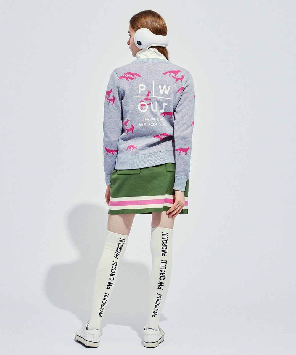 PW CIRCULUS 【こだわりシルエット/手洗い可】【WOMEN】フォックスモチーフニット 