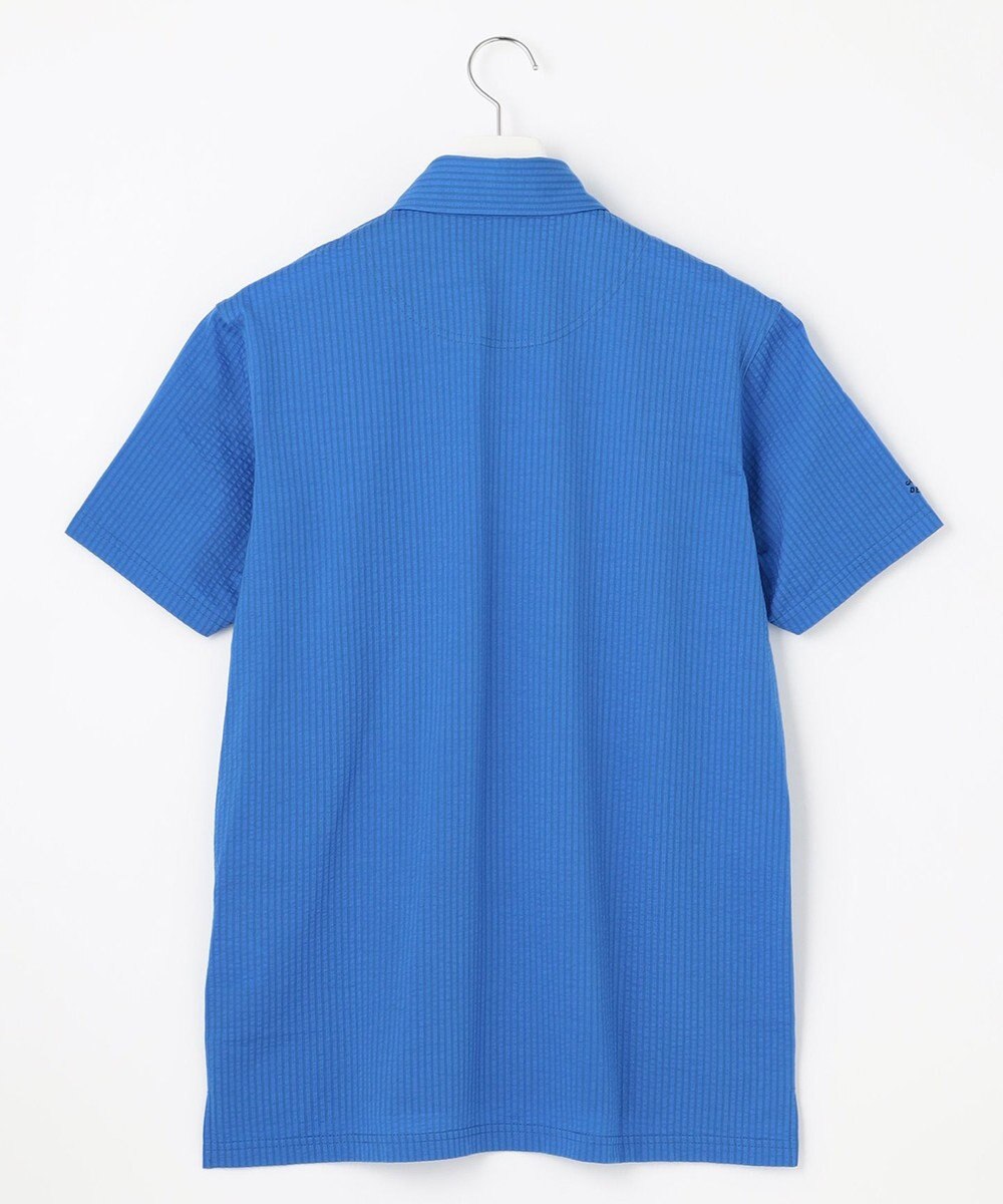 23区GOLF 【MEN】【吸水速乾・UVケア】ストレッチサッカー半袖シャツ 