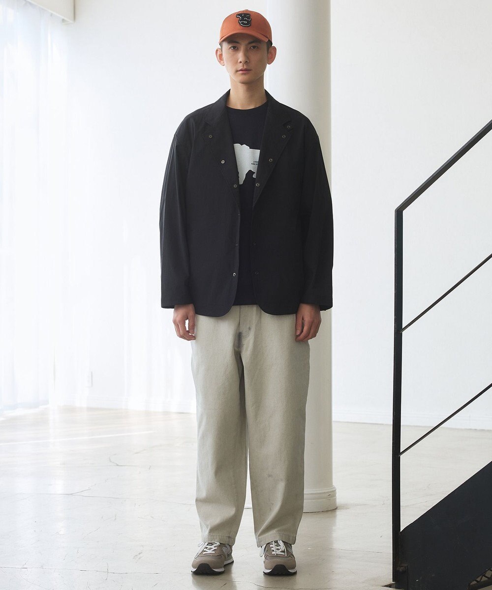 J.PRESS YORK STREET 【UNISEX】ブルドックプリントリブ Tシャツ 